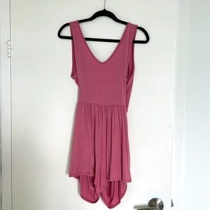 Pink Romper with Pockets.